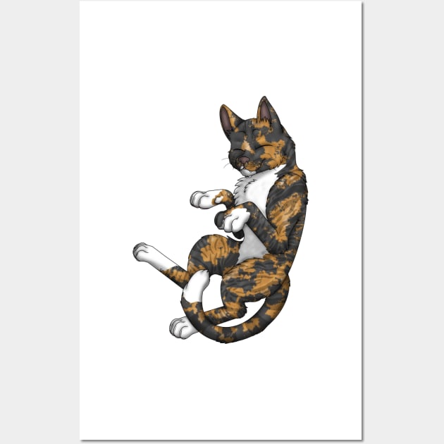 Tortie-Tabby Shorthair Wall Art by spyroid101